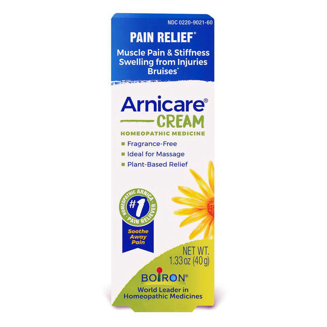 Boiron Arnicare Cream Homeopathic Pain Relief, 1.33 Oz