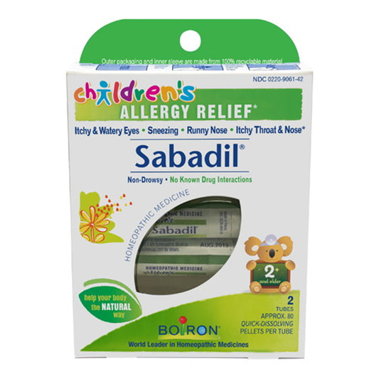 Boiron Sabadil Pellets Childrens Allergy Relief For Ages 2 And Older - 2 Tubes