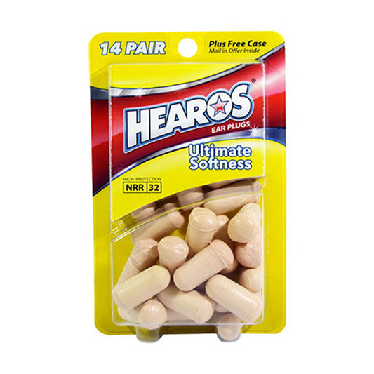 Hearos Ultimate Softness Ear Plugs, High Protection, 14 Pairs