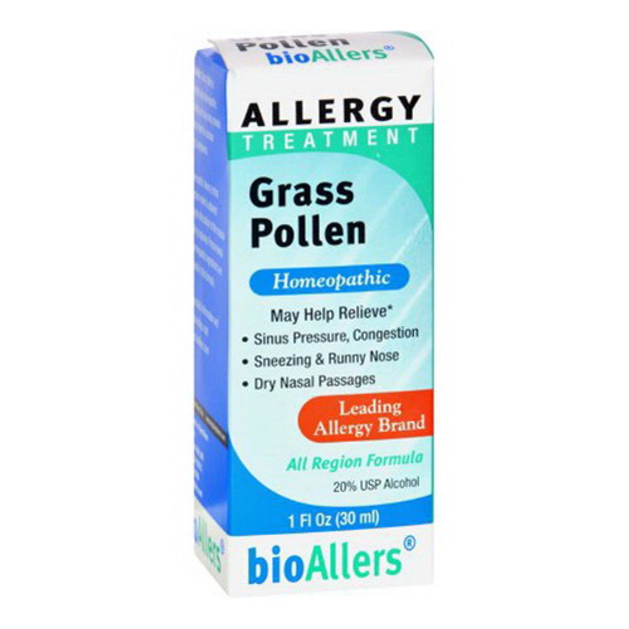 Bioallers Grass Homeopathic Pollen Allergy Relief Liquid, 1 Oz