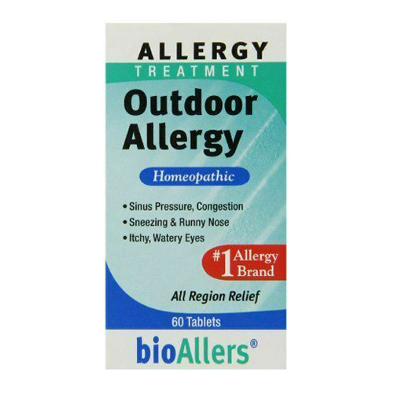 Bioallers Outdoor Allergy Sinus Homeopathic Tablets, 60 Ea