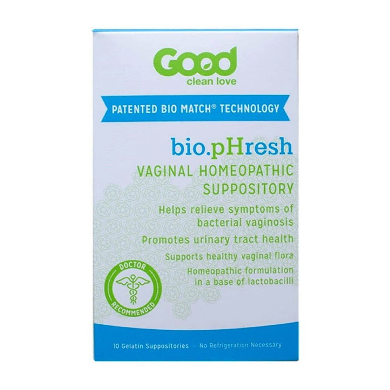 BiopHresh Vaginal Homeopathic Suppository, 10 Ea