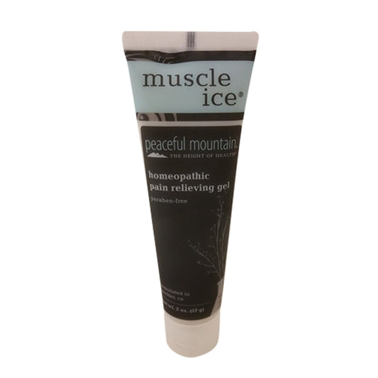 Peaceful Mountain Muscle Ice Homeopathic Pain Relieving Gel, 2 Oz