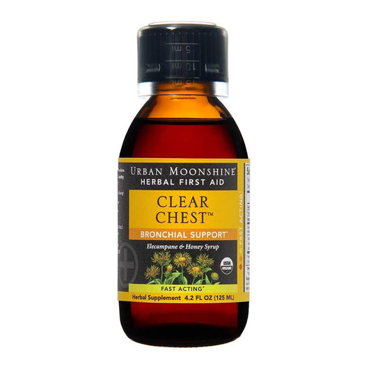 Urban Moonshine Herbal First Aid Clear Chest Syrup, 4.2 Oz