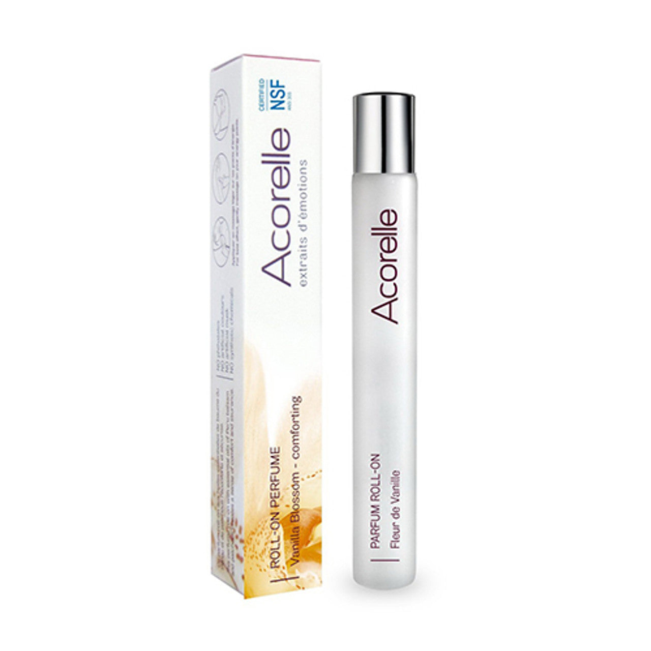 Acorelle Perfume Roll-On Vanilla Blossom, Comforting, 0.33 oz