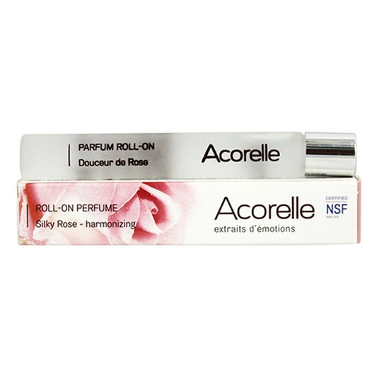 Acorelle Perfume Roll-On Silky Rose, Harmonizing, 0.33 oz