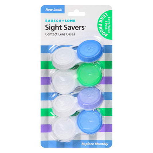 Bausch and Lomb Sight Savers Contact Lens Cases 4 ea