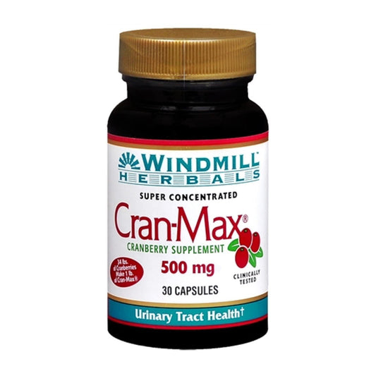 Windmill Cran-Max Super Concentrated 500 Mg Dietary Supplement Capsules - 30 Ea