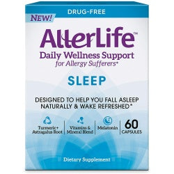 Allerlife Sleep Capsules, Daily Allergy Supplements and Sleep Aid, 60-Count