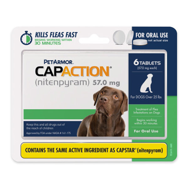 CAPACTION DOG 57MG 25+LB