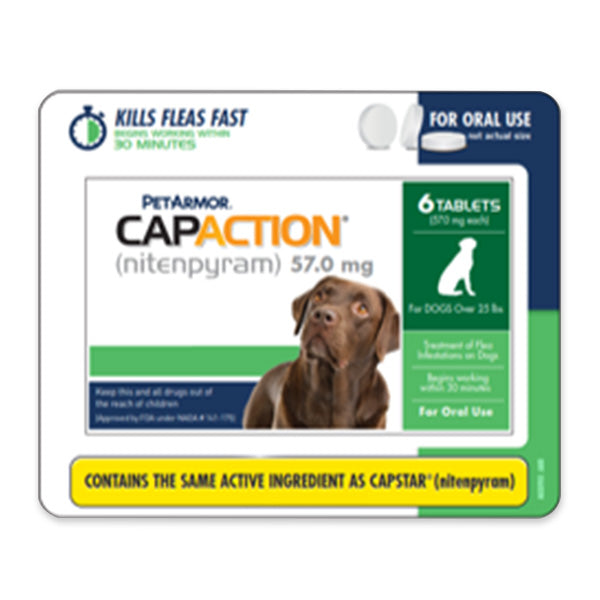 CAPSTAR DOG 57MG 25+LB