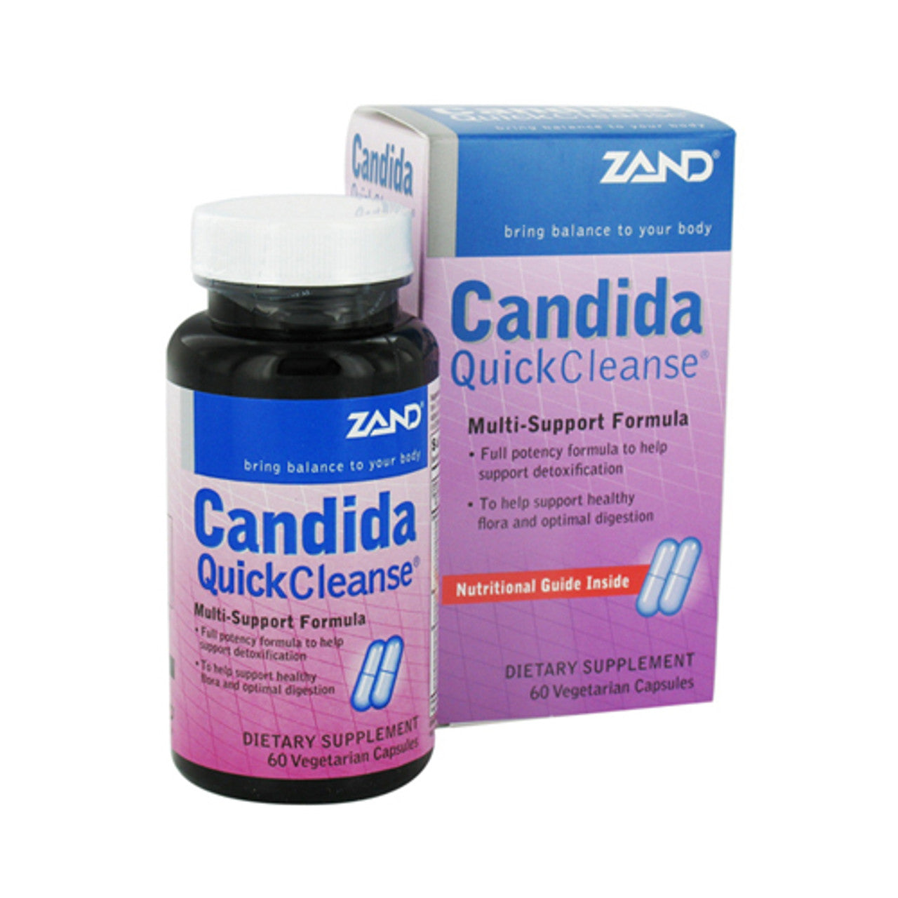 Zand Candida Quick Cleanse Vegetarian Capsules - 60 Ea