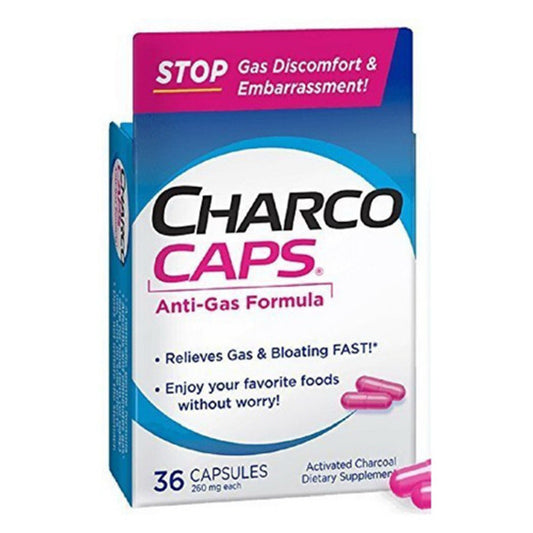 Requa Charcocaps 260 Mg Anti-Gas Formula Capsules - 36 Ea