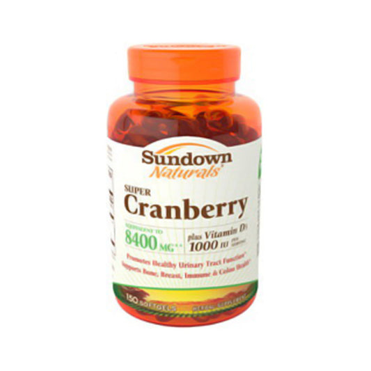 Sundown Naturals Super Cranberry 1000 Iu Vitamins amin D3 Softgels - 150 Ea