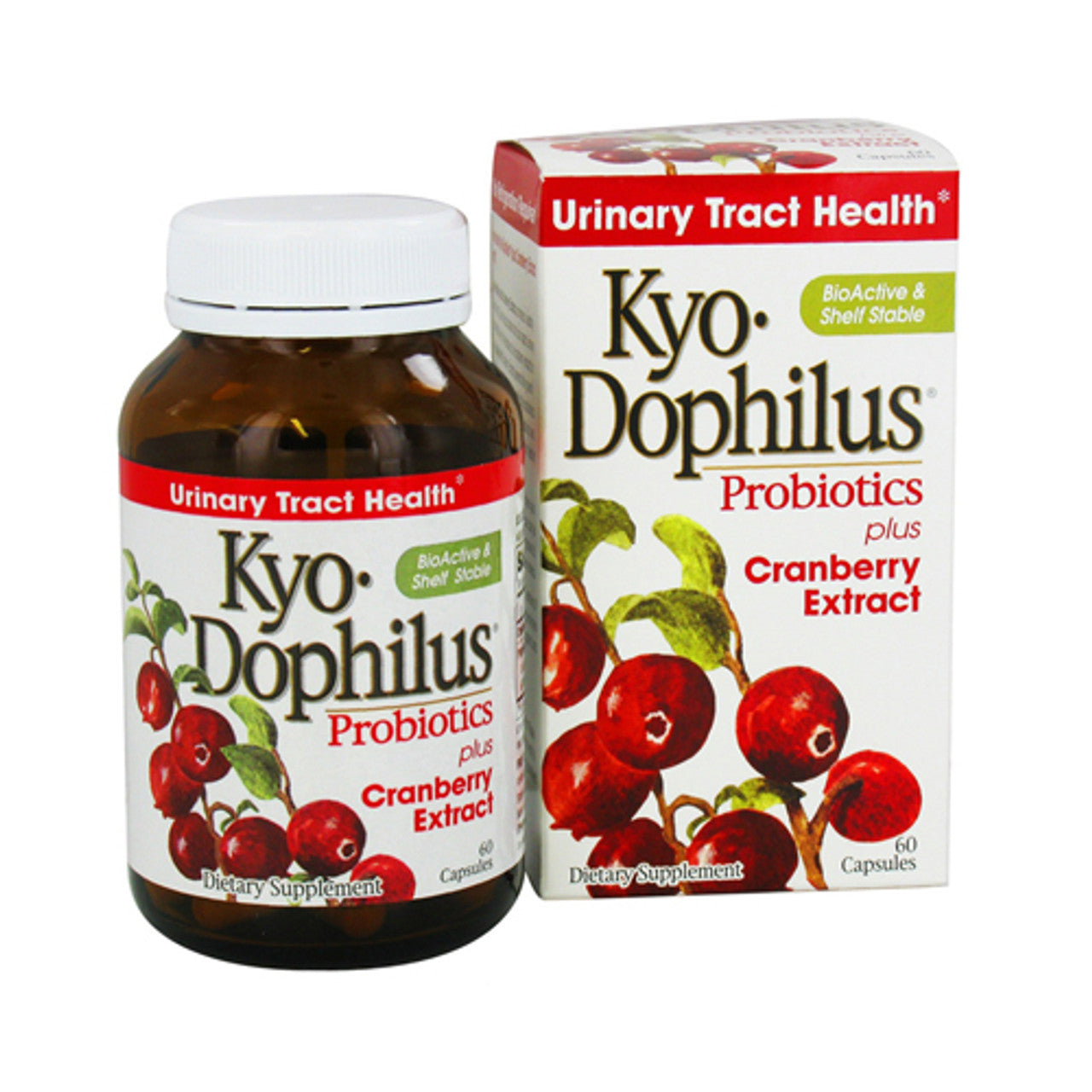 Kyolic Kyo-Dophilus Probiotics Plus Capsules, Cranberry Extract, 60 Ea