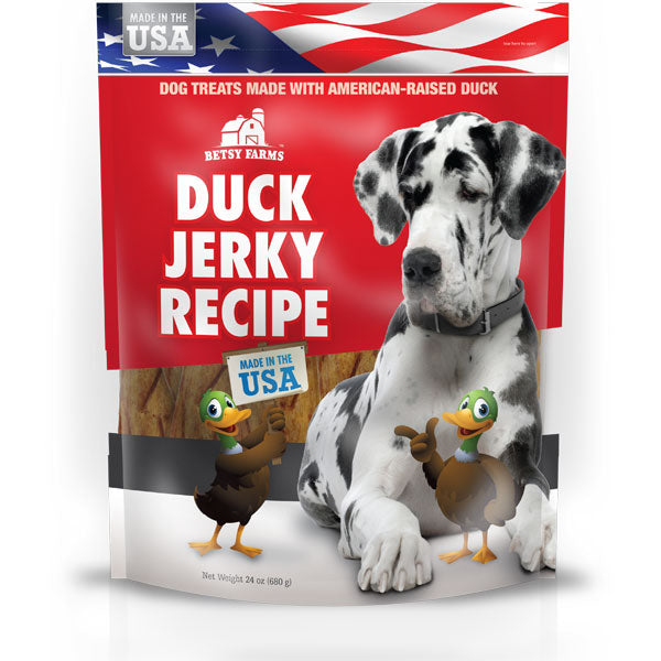 DOG JERKY DUCK 24OZ