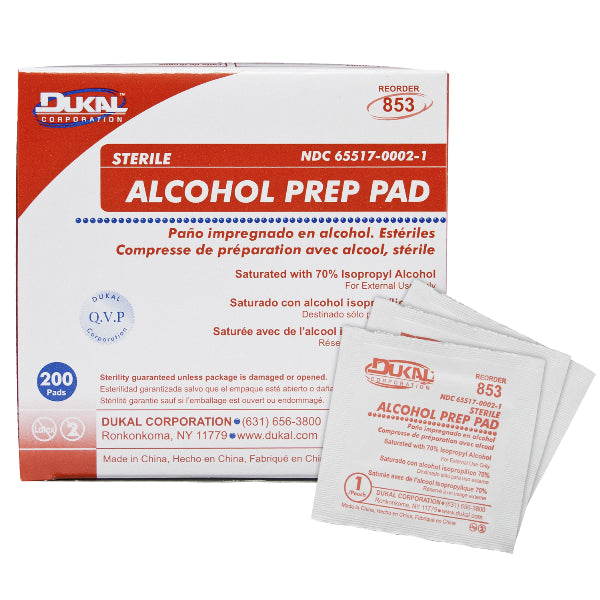 DUKAL ALCOHOL PREP PAD STERILE MED