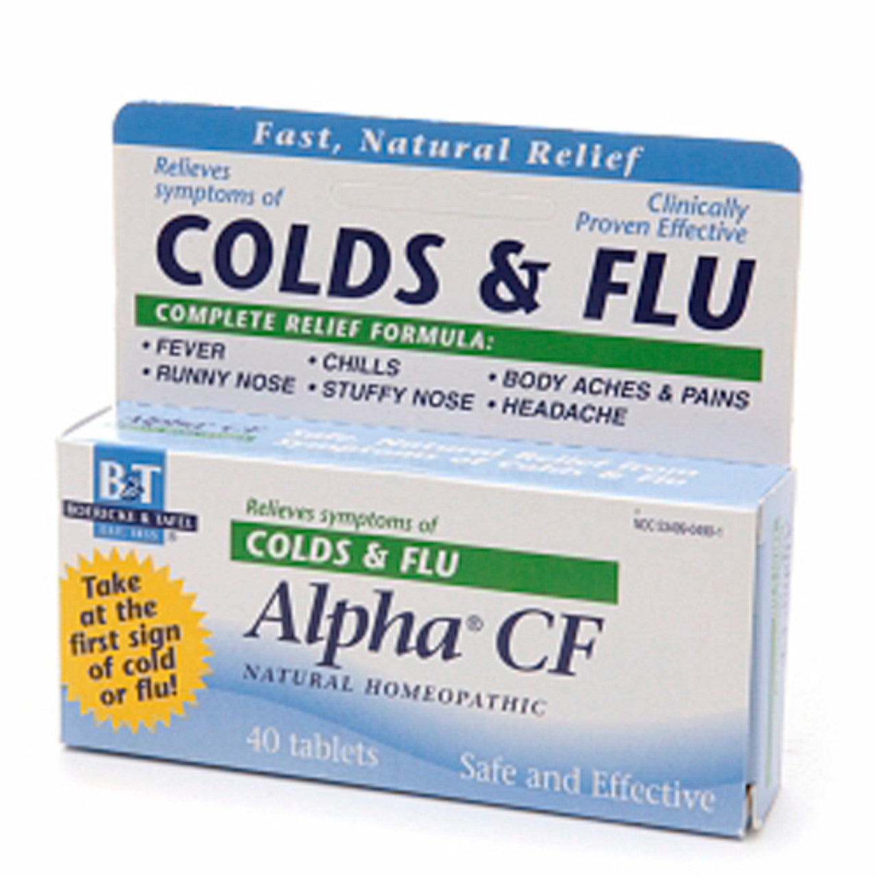 Boericke And Tafel Alpha Cf Colds And Flu Tablets - 40 Ea