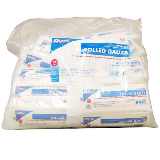 GAUZE ROLLED 4"2-PLYSTERILE