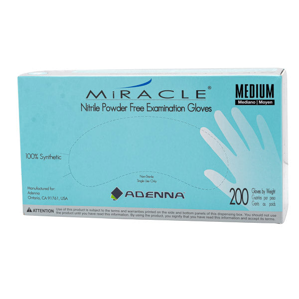 GLOVE EXAM NITRILE P/F MEDIUM