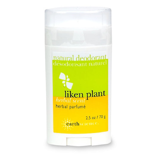 Earth Science Natural Deodorant Herbal Scent, Liken Plant - 2.5 Oz