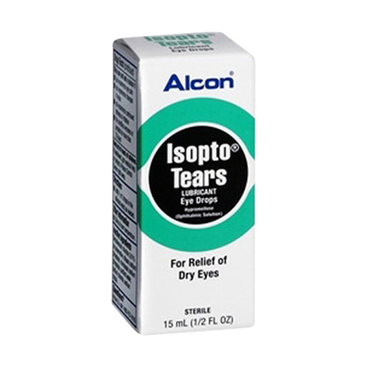 Isopto Tears Eye Drops For Dry Eyes Itch Relief By Alcon - 0.5 Oz