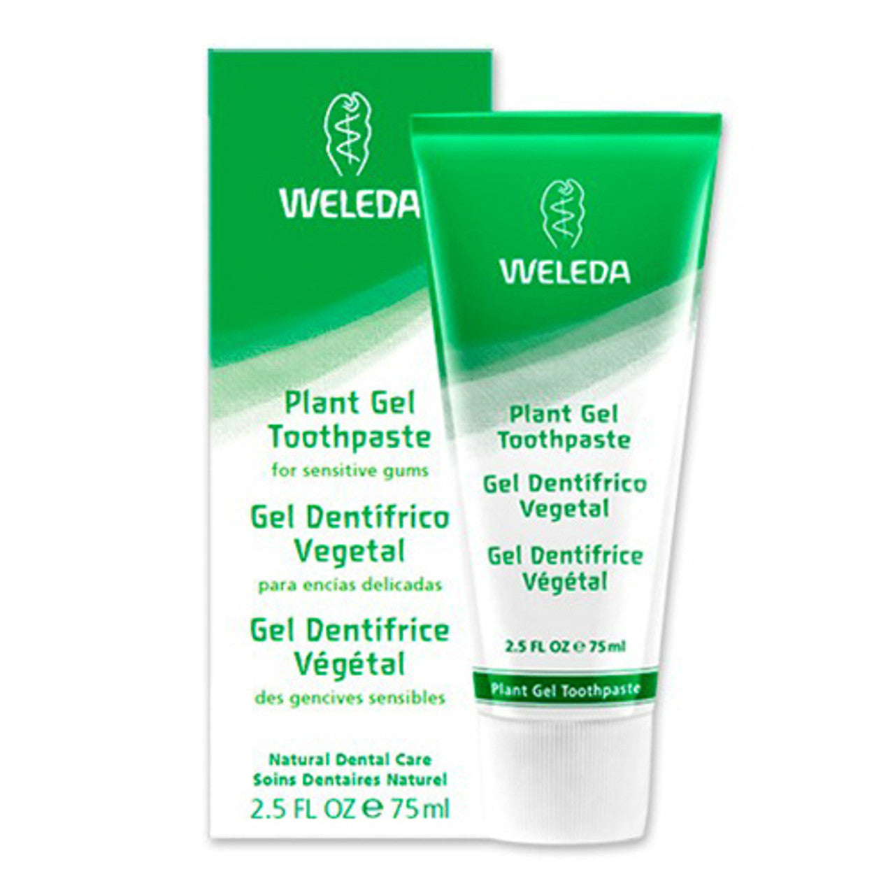 Weleda Plant Gel Toothpaste, Natural Dental Care, 2.5 Oz