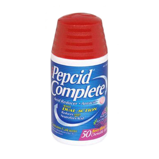 Pepcid Complete Acid Reducer Plus Antacid Chewable Tablets - 50 Ea