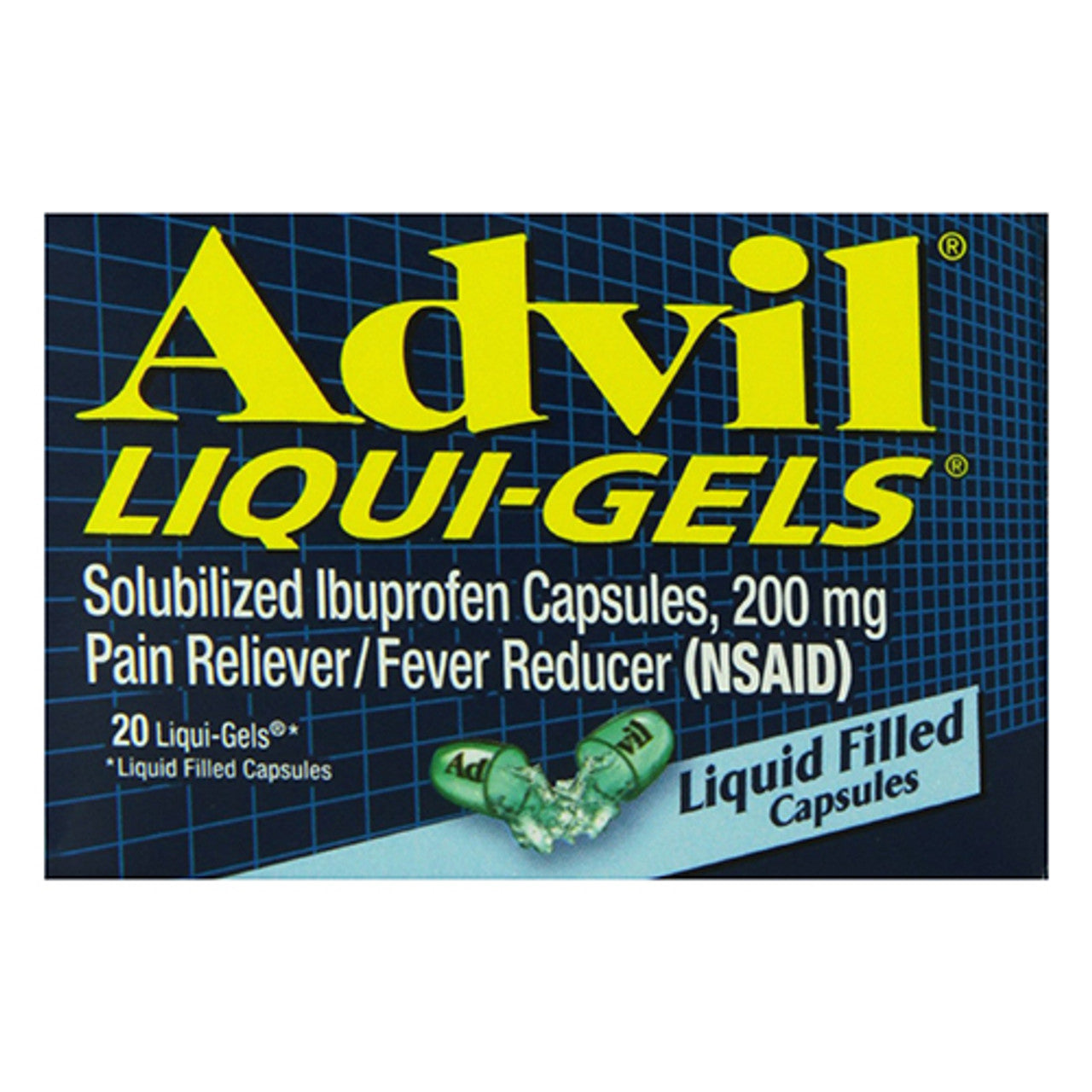 Advil Advanced Medicine For Pain, 200 Mg, Liqui-Gels 20 Ea