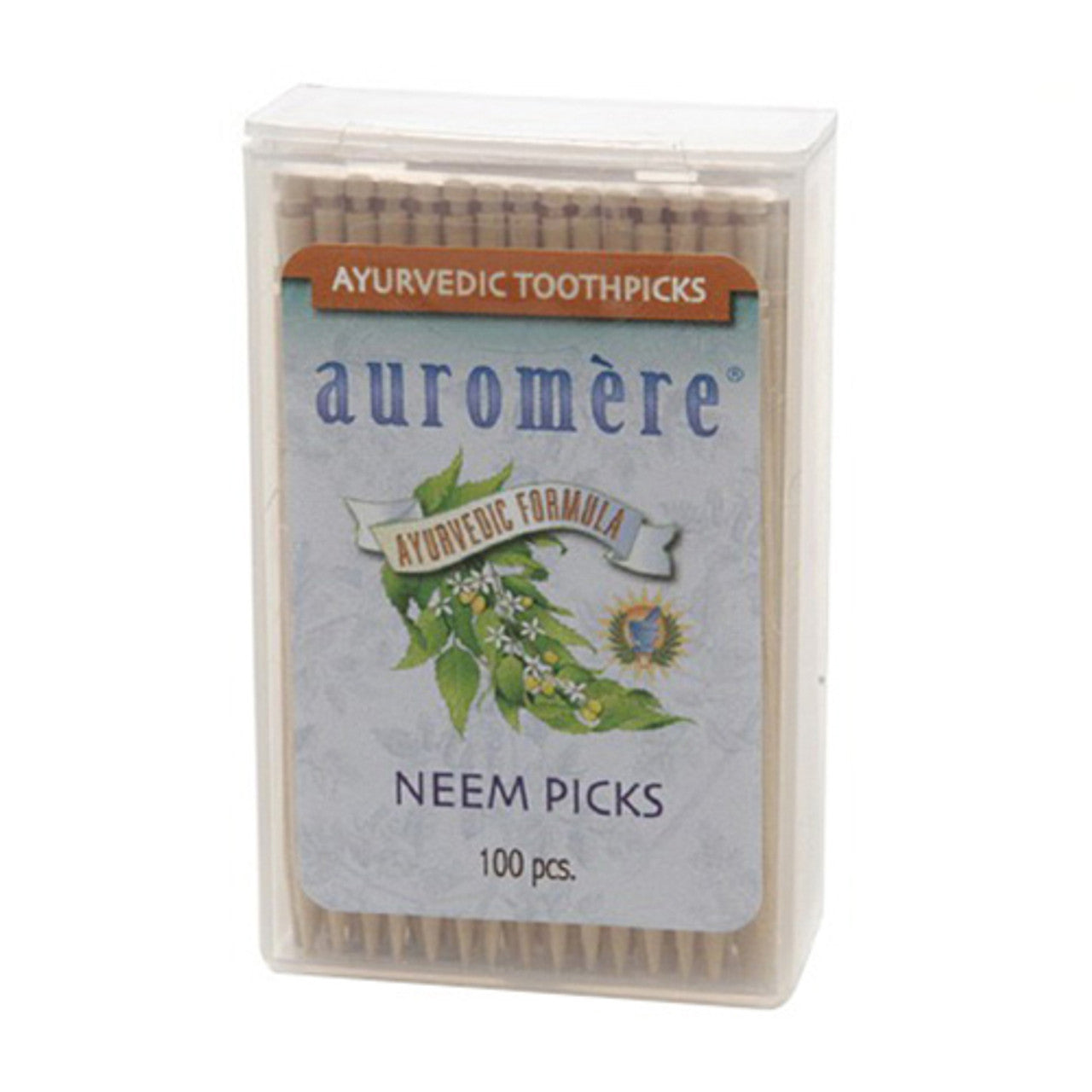 Auromere Ayurvedic Neem Tooth Picks - 100 Ea