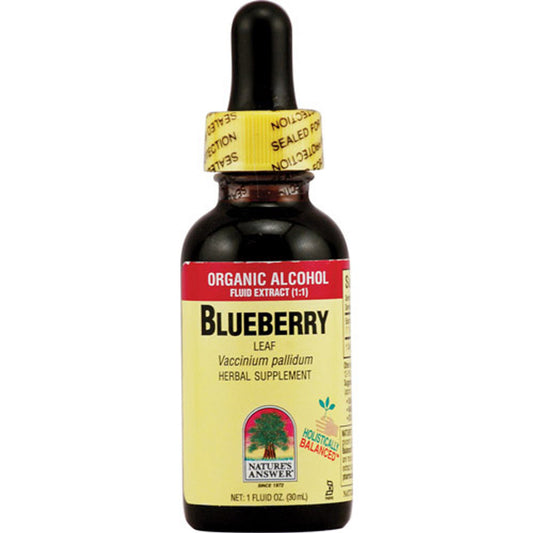 Natures Answer Organic Alcohol Blueberry Leaf - 1 Oz