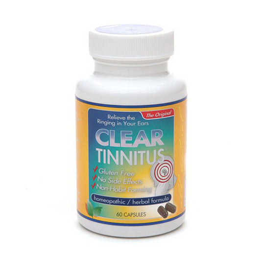 Clear Tinnitus Homeopathic Herbal Relief Formula Capsules - 60 Ea