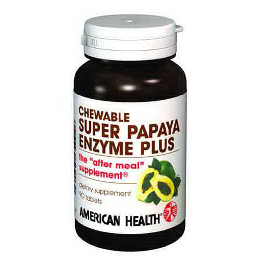 American Health Super Papaya Enzyme Plus Chewable Tablets - 90 Ea