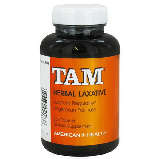 American Health Tam Herbal Laxative Tablets Supports Regularity, 250 Ea