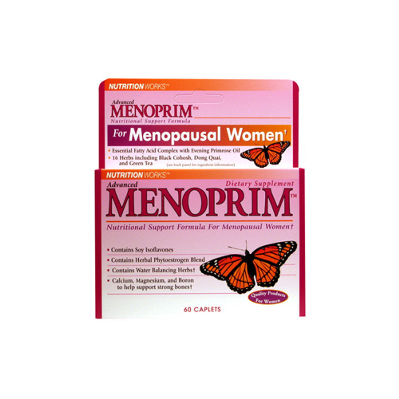 Menoprim Nutritional Support Formula For Menopausal Women Caplets - 60 Ea