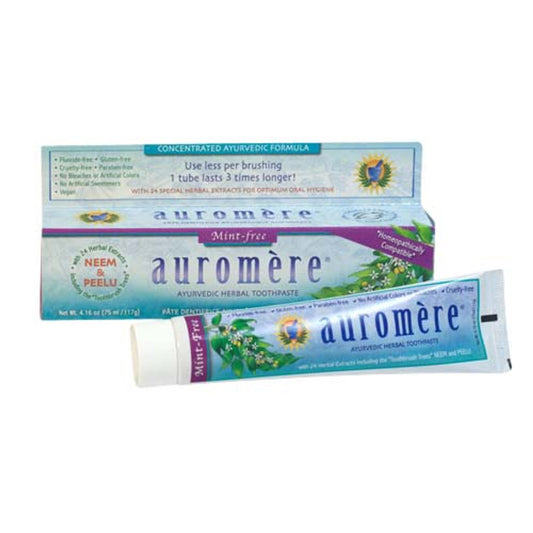 Auromere Ayurvedic Herbal Toothpaste, Mint Free, 4.16 Oz