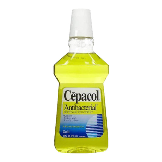 Cepacol Antibacterial Mouthwash And Gargle, Gold - 24 Oz