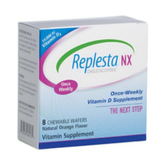 Replesta Nx Vitamins amin D Supplement Chewable Wafers, Natural Orange - 8 Ea