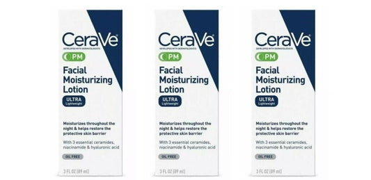 BL Cerave Moisturizing Facial Lotion Pm 3oz - Pack of 3