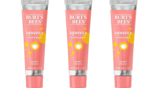 BL Burts Bees Tinted Lip Balm Squeezy Sweet Peach (3 Pieces)
