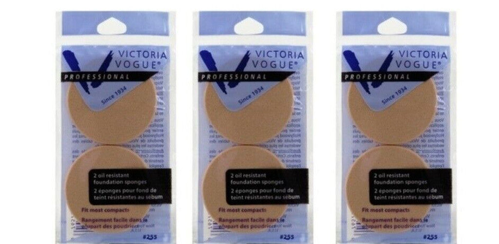 BL Victoria Vogue #212 Round Sponge 2 Count Foundation - Pack of 3