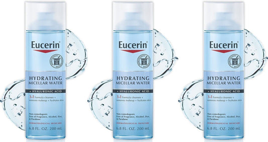 BL Eucerin Hydrating Micellar Water 3 In 1 Formula 6.8oz - Pack of 3