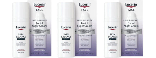 BL Eucerin Face Skin Balance Facial Night Cream 1.7oz - Pack of 3