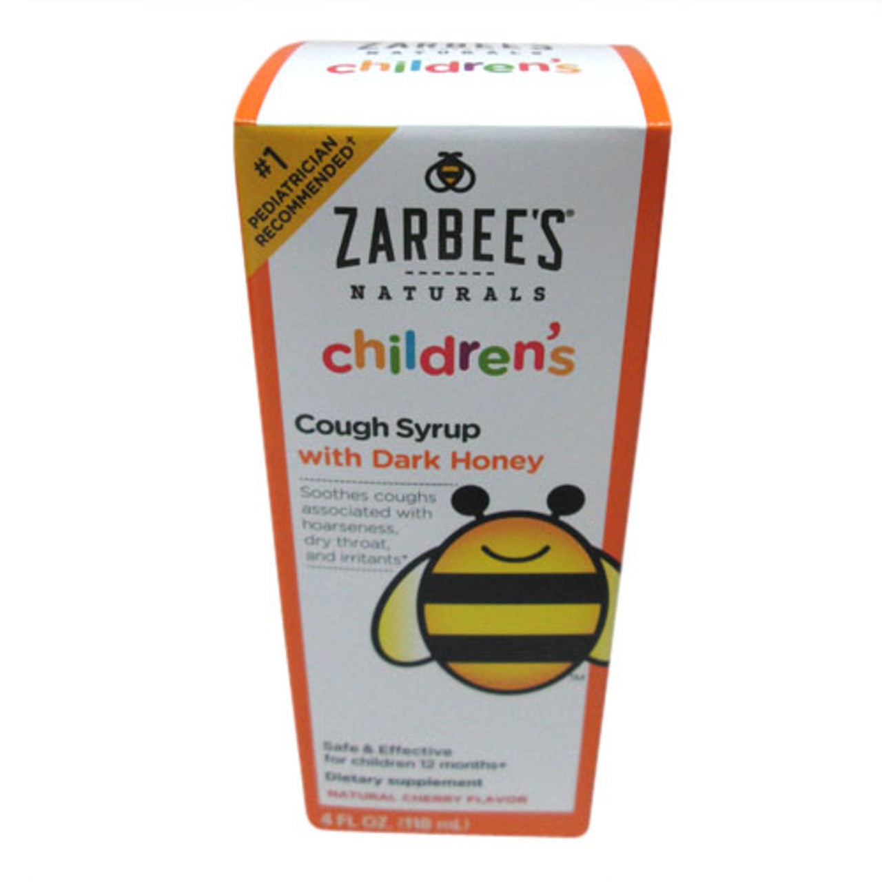 Zarbees All Natural Childrens Cough Syrup With Dark Honey, Cherry Flavor, 4 Oz
