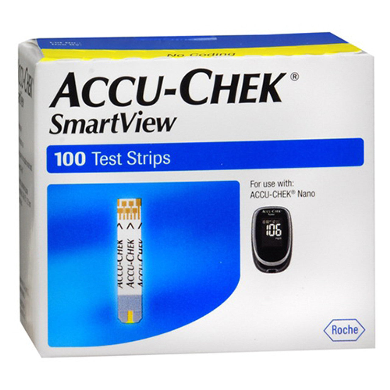 Accu-Chek Smart View Test Strips - 100 Ea